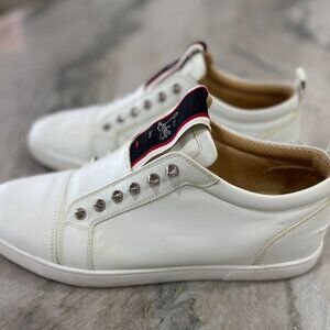 Men's Christian Louboutin Sneakers, White